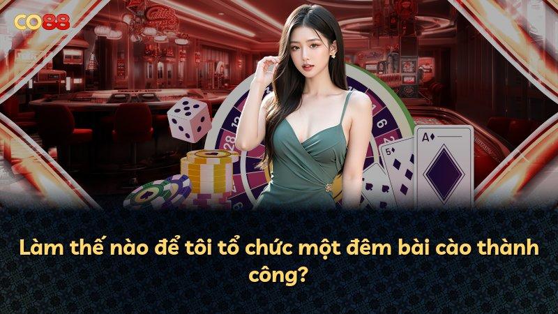 Làm thế nào để tôi tổ chức một đêm bài cào thành công?