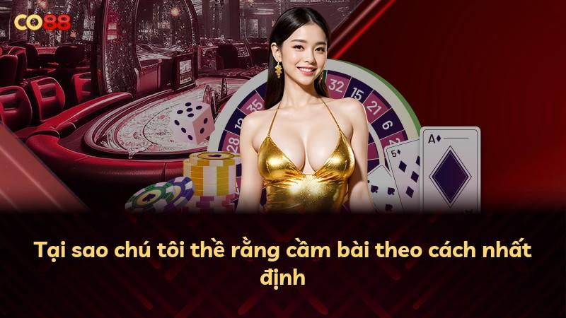 Tại sao chú tôi thề rằng cầm bài theo cách nhất định